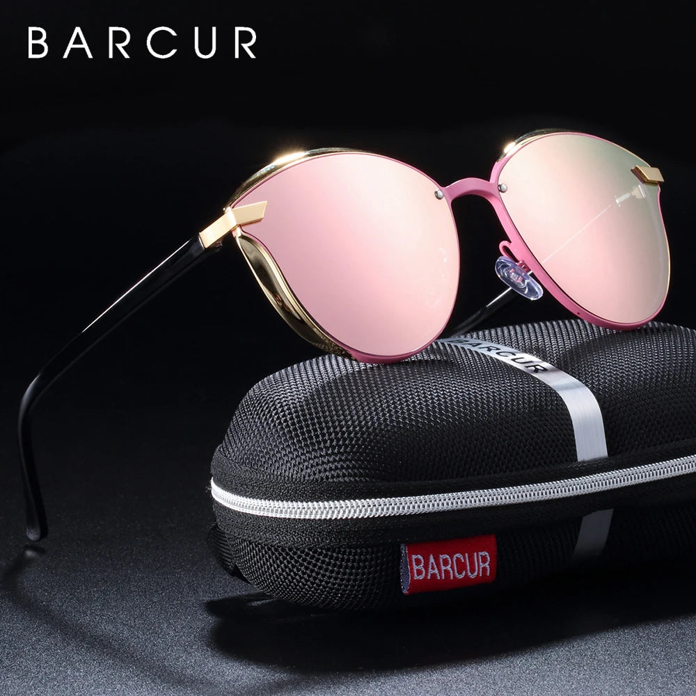 a pair of sunglasses sitting on top of a case