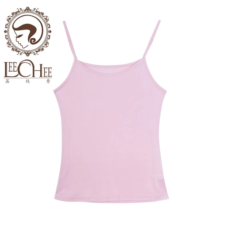 a women's pink tank top with a picture of a woman's head