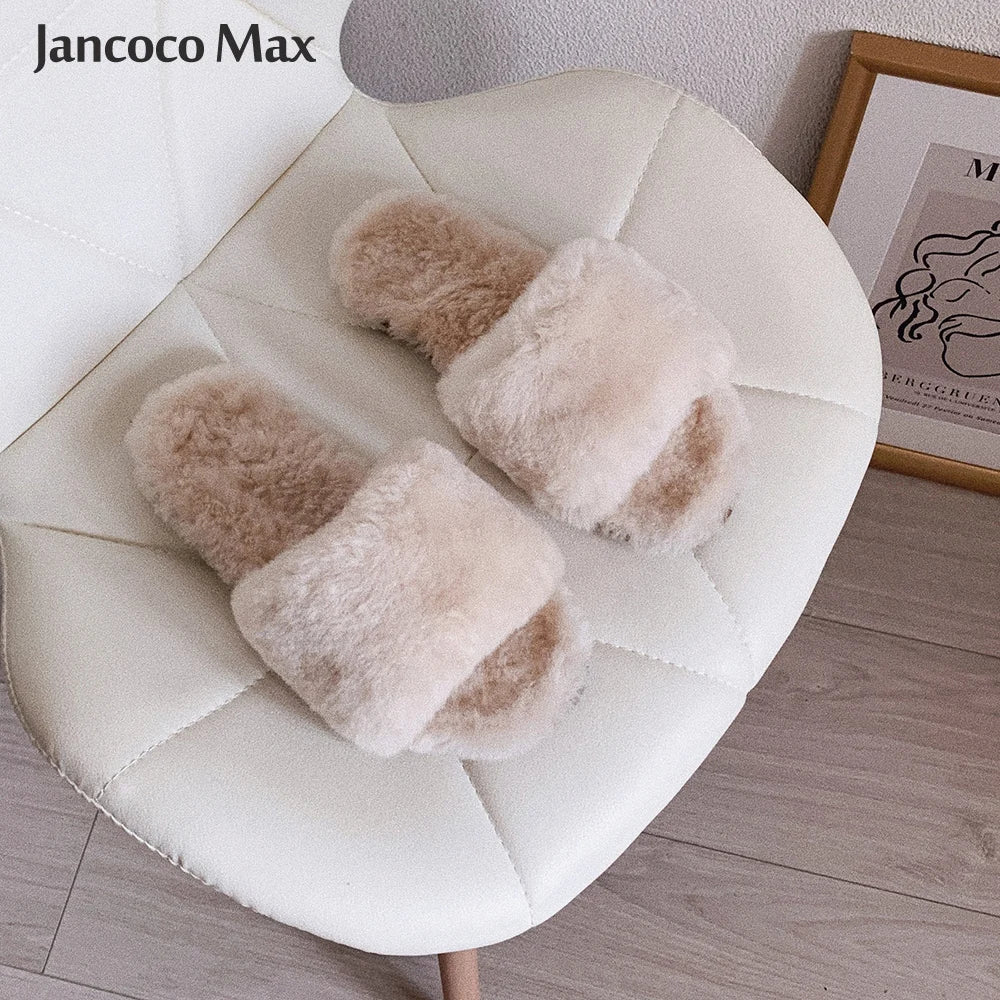 a pair of slippers sitting on top of a white chair