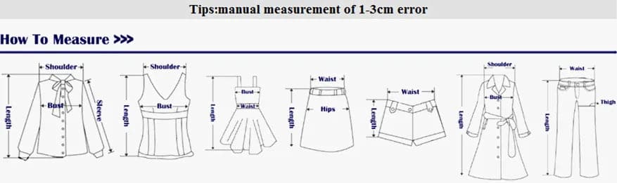 Fuchsia See-Through Dress Measurement Chart