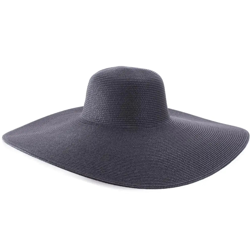 a black floppy hat on a white background