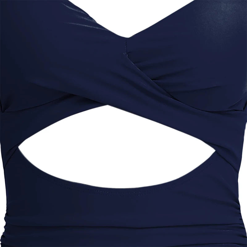 a women's swimsuit with a cut out front