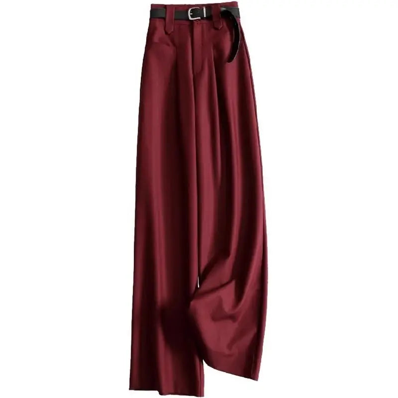 a women's pants with a belt