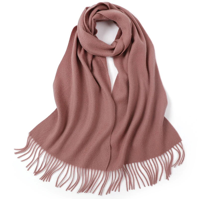 a pink scarf on a white background