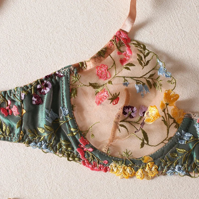 a piece of cloth with flowers on it