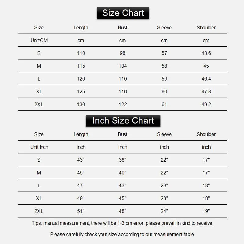 the size chart for a women's dress