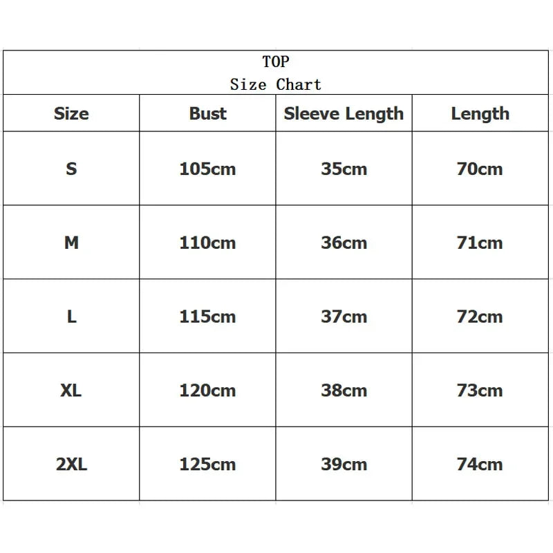 the size chart for a women's shirts