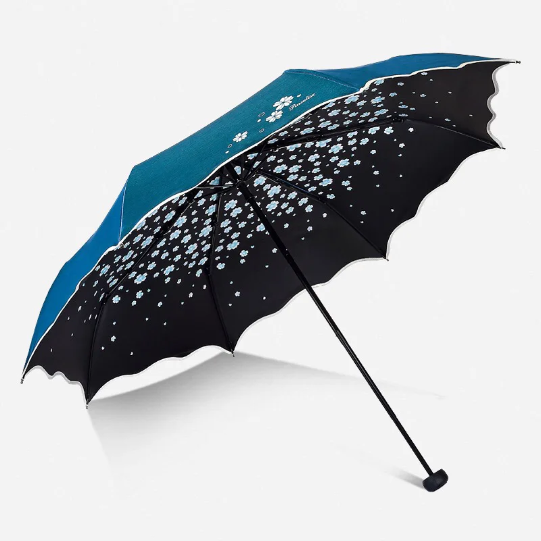 Flower Umbrella for Women - UV Protection, Waterproof Fabric, 55-61cm Radius