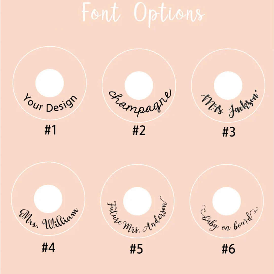 the font options for the font options on a pink background