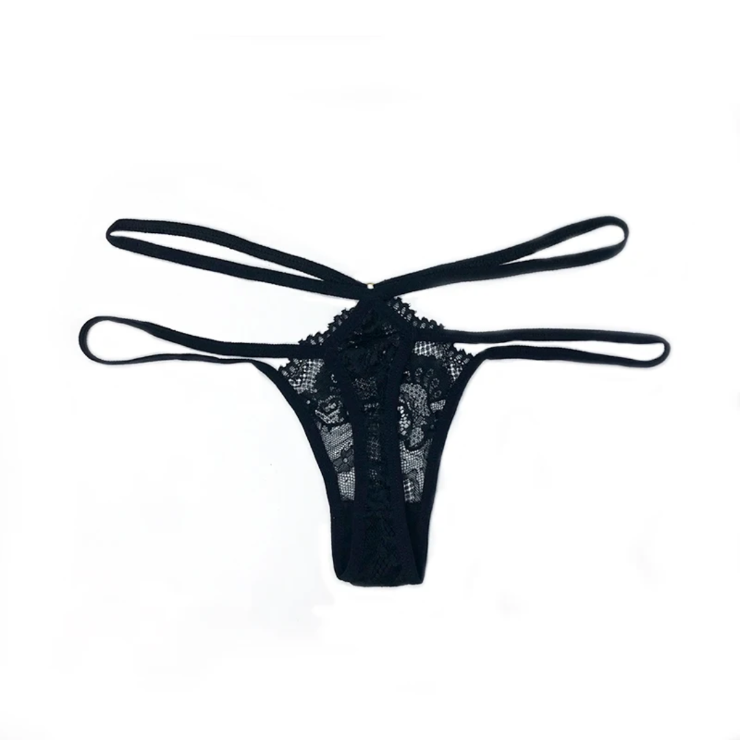 a woman's bra with black lace