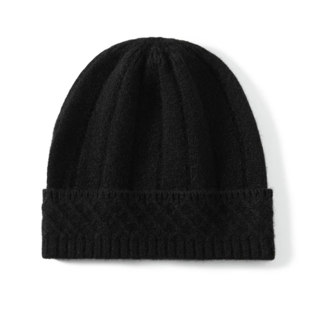 a black hat on a white background