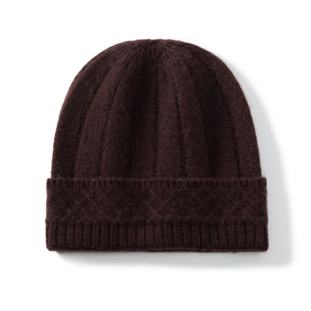 a brown hat on a white background