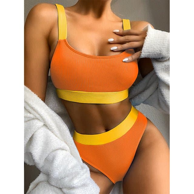 2022 New Sexy High Waist Bikini Swimsuit Women - Wandering Woman