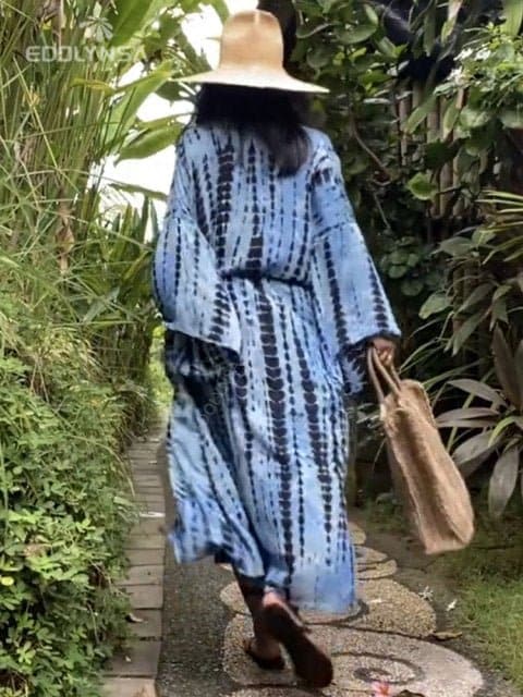 2022 Plus Size Bohemian Kimono Tunic Women - Wandering Woman