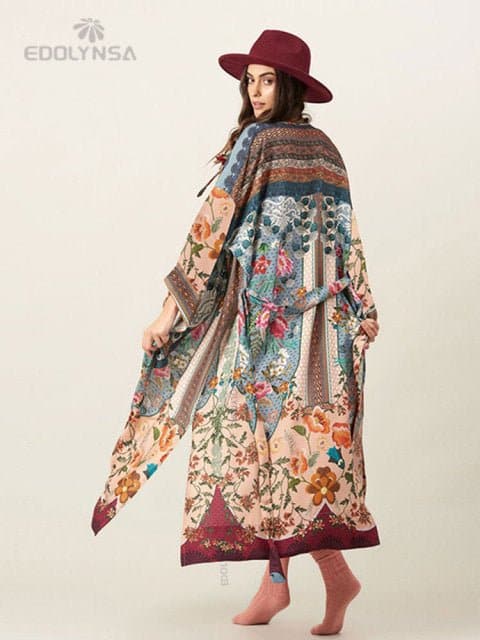2022 Plus Size Bohemian Kimono Tunic Women - Wandering Woman