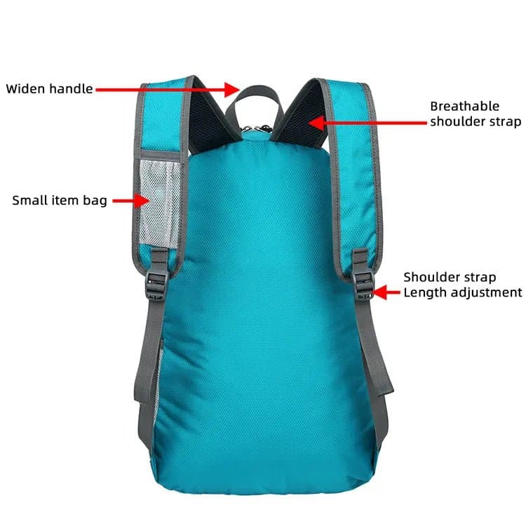 28L Ultra Light Travel Daypack - Foldable Softback Backpack with Water Repellency. - Wandering Woman