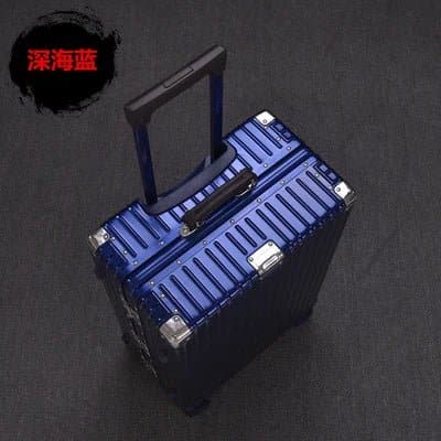 Aluminum-Magnesium High-Rank Rolling Luggage - Spinner, Unisex, 5kg, With Lock - Wandering Woman