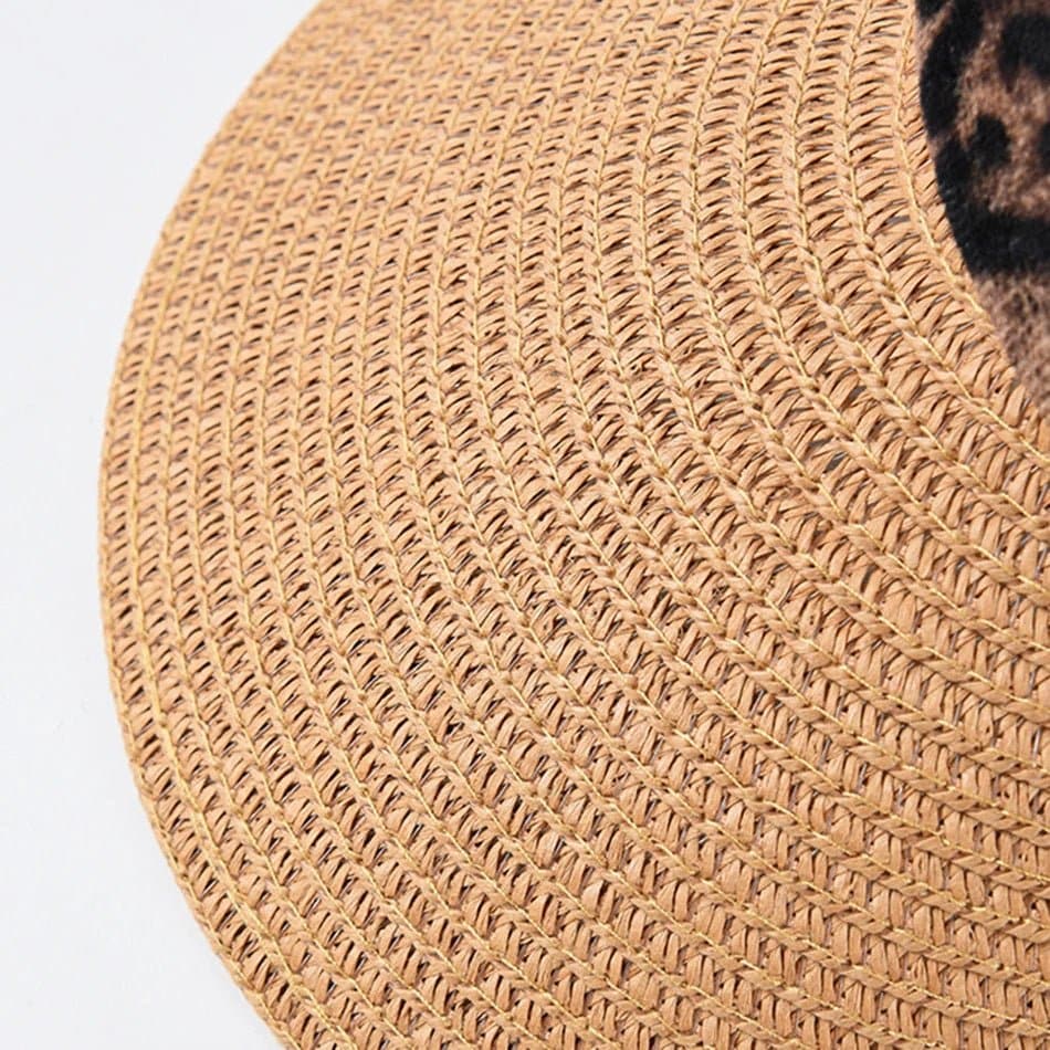 Black Leopard Sun Hats - Wandering Woman