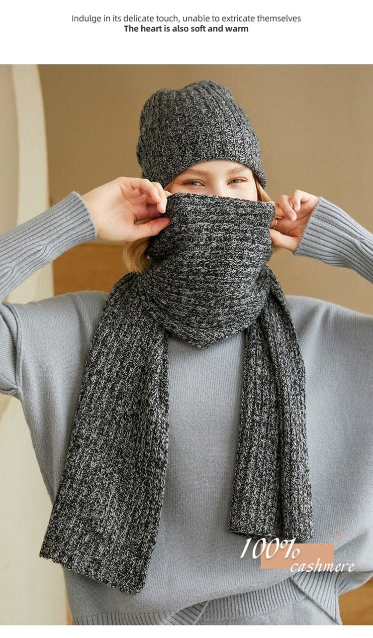 Cashmere Knitted Scarf - Wandering Woman