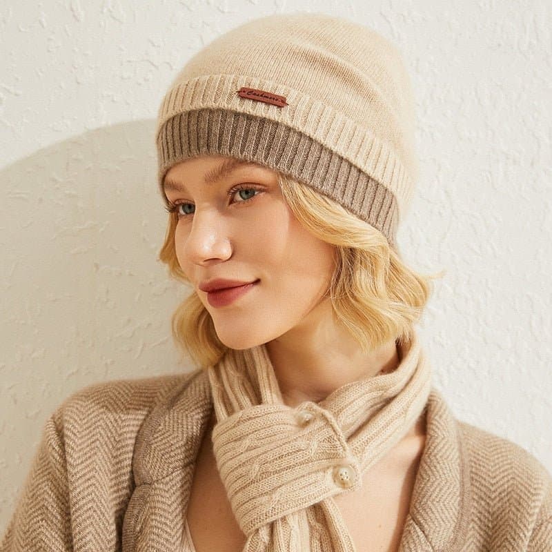 Cashmere Winter Knitted Hats - Wandering Woman
