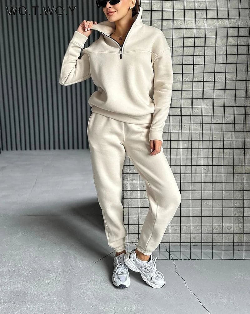 Casual Pullover and Pants - Wandering Woman