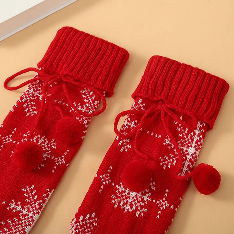 Christmas Winter Knitted Stockings - Wandering Woman
