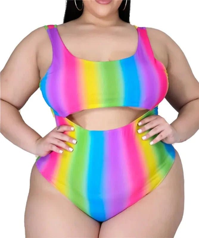 Colourful Swimsuit with Cover Up - Wandering Woman
