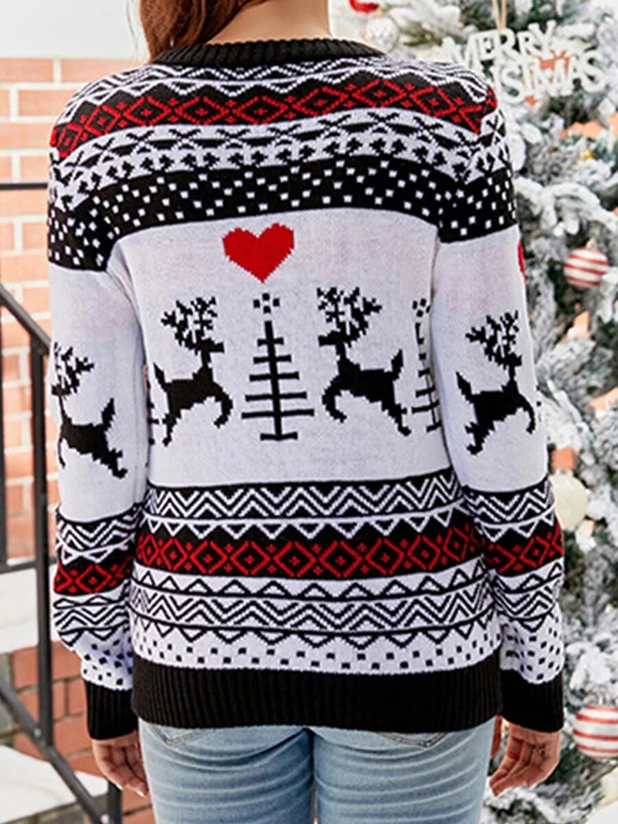 Cute Knitted Christmas Sweater - Wandering Woman