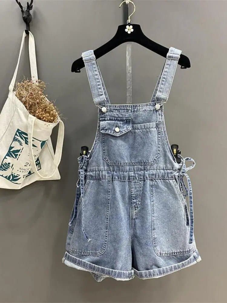 Denim Overall Jumpsuits - Wandering Woman
