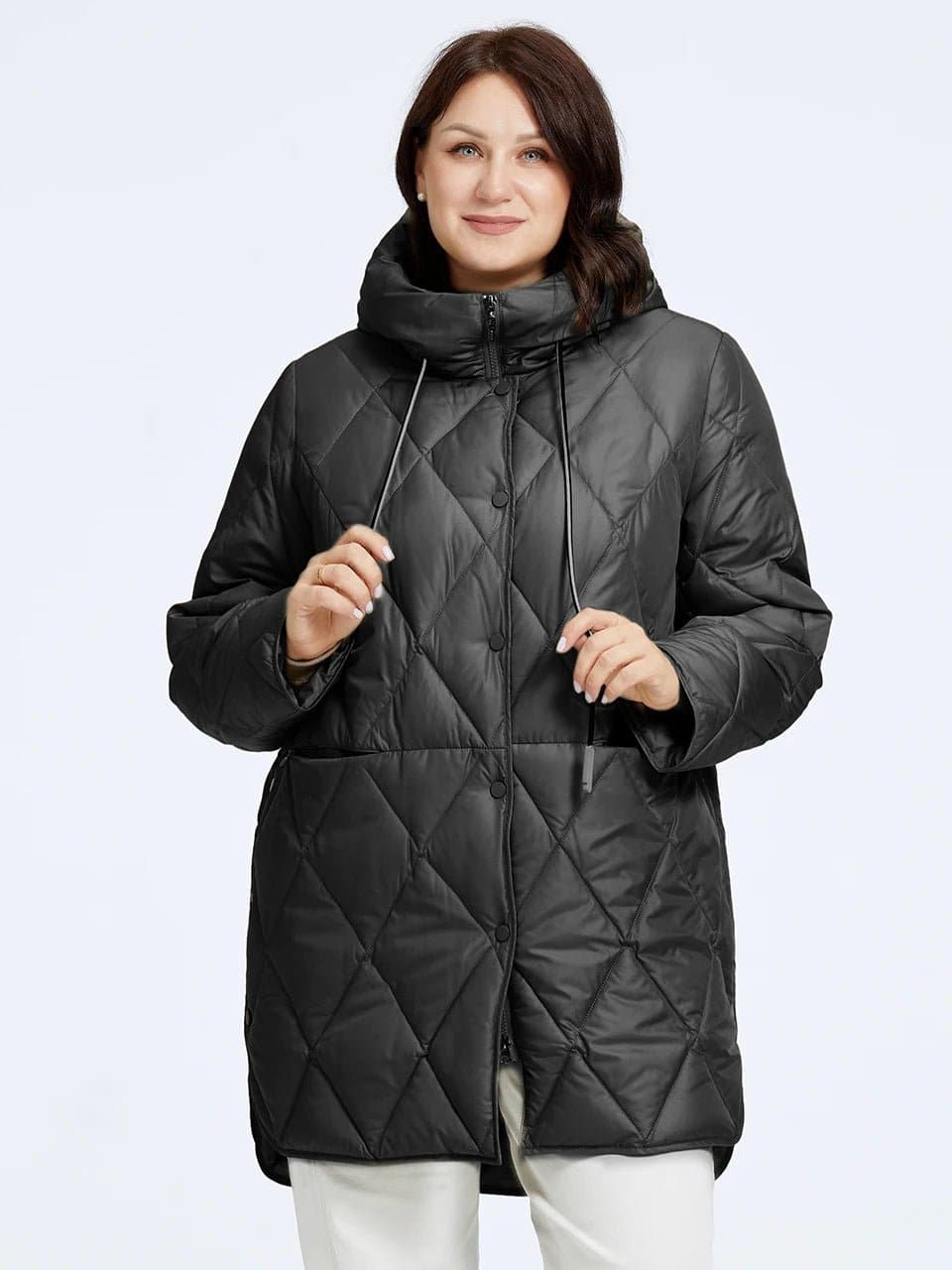 Diamond Quilted Coat - Wandering Woman