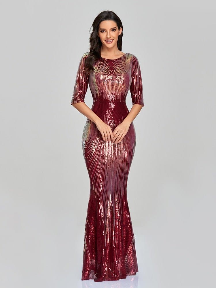 Elegant Abstract Evening Gowns - Wandering Woman