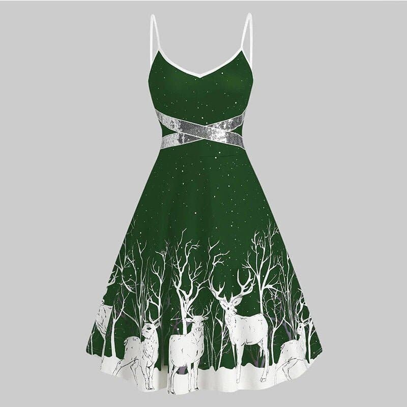 Elegant Christmas Dress - Wandering Woman