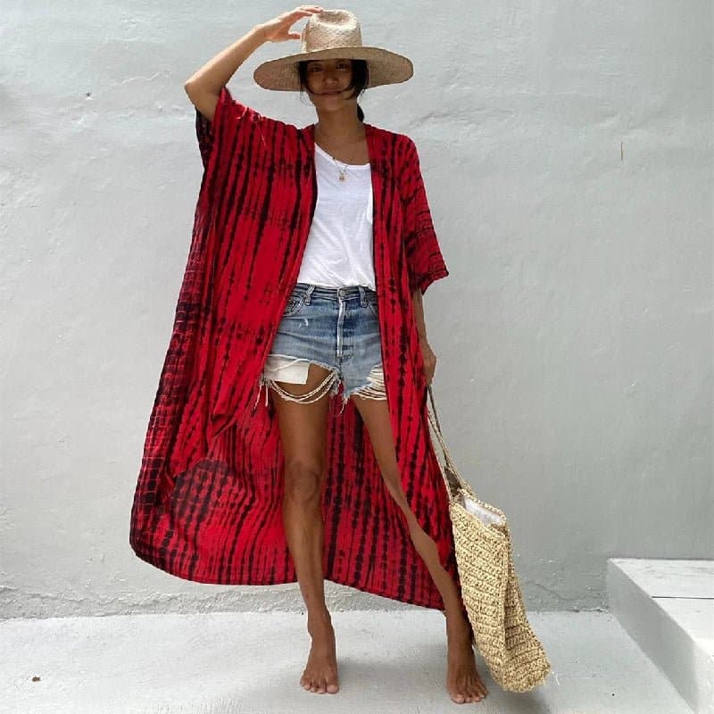Embroidery Beach Cover-up in Bohemian Style - LORYLEI - Wandering Woman