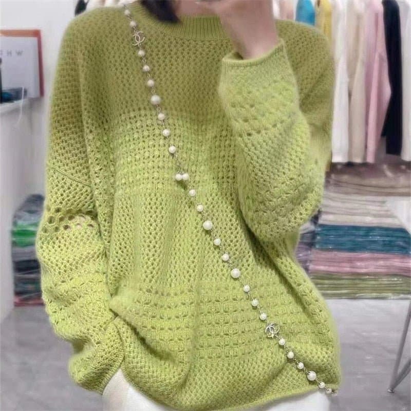 European Autumn Wool Knit Loose Sweater - Wandering Woman