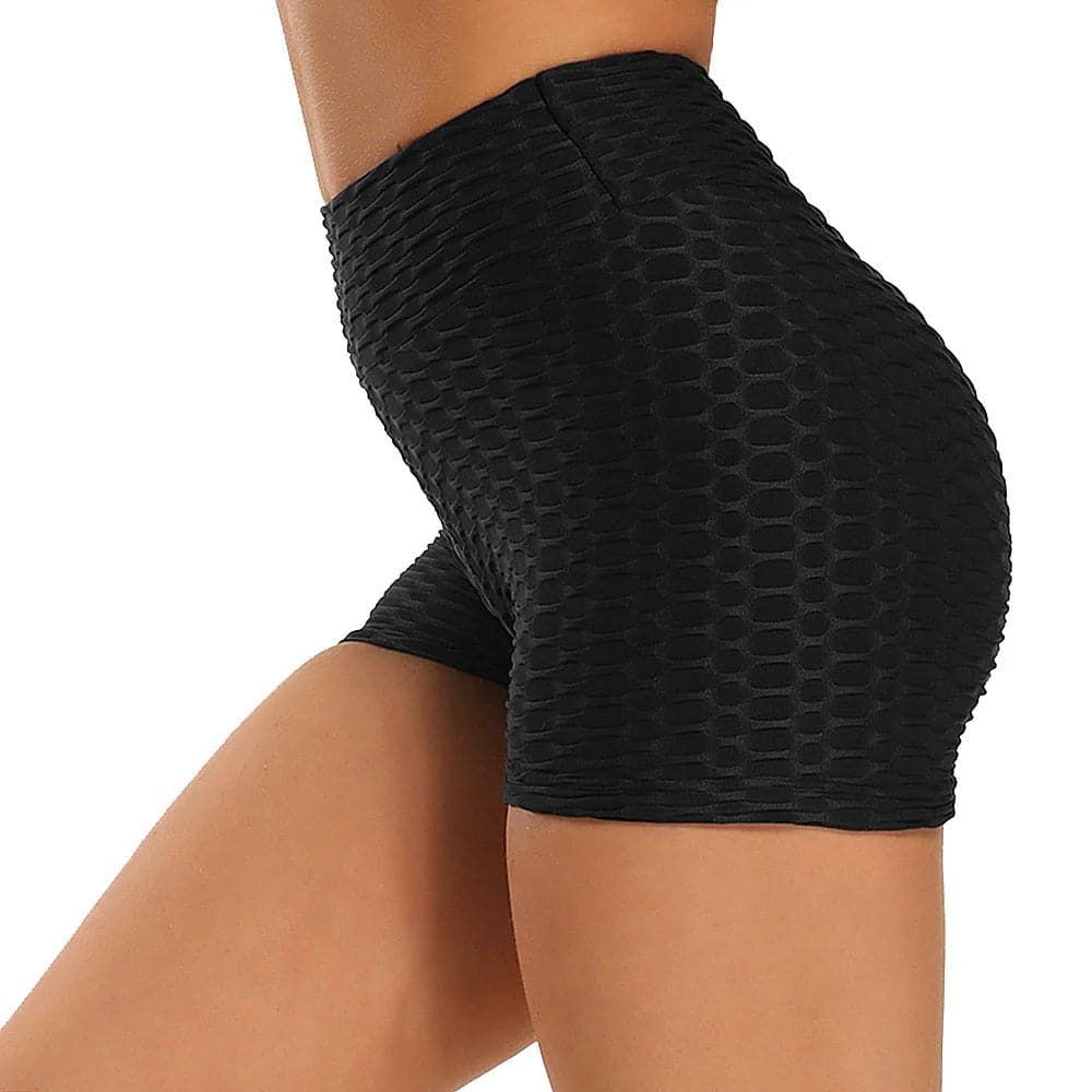 Fitness Yoga Scrunch Leggings - Breathable Moisture-Wicking Black Workout Pants - Wandering Woman