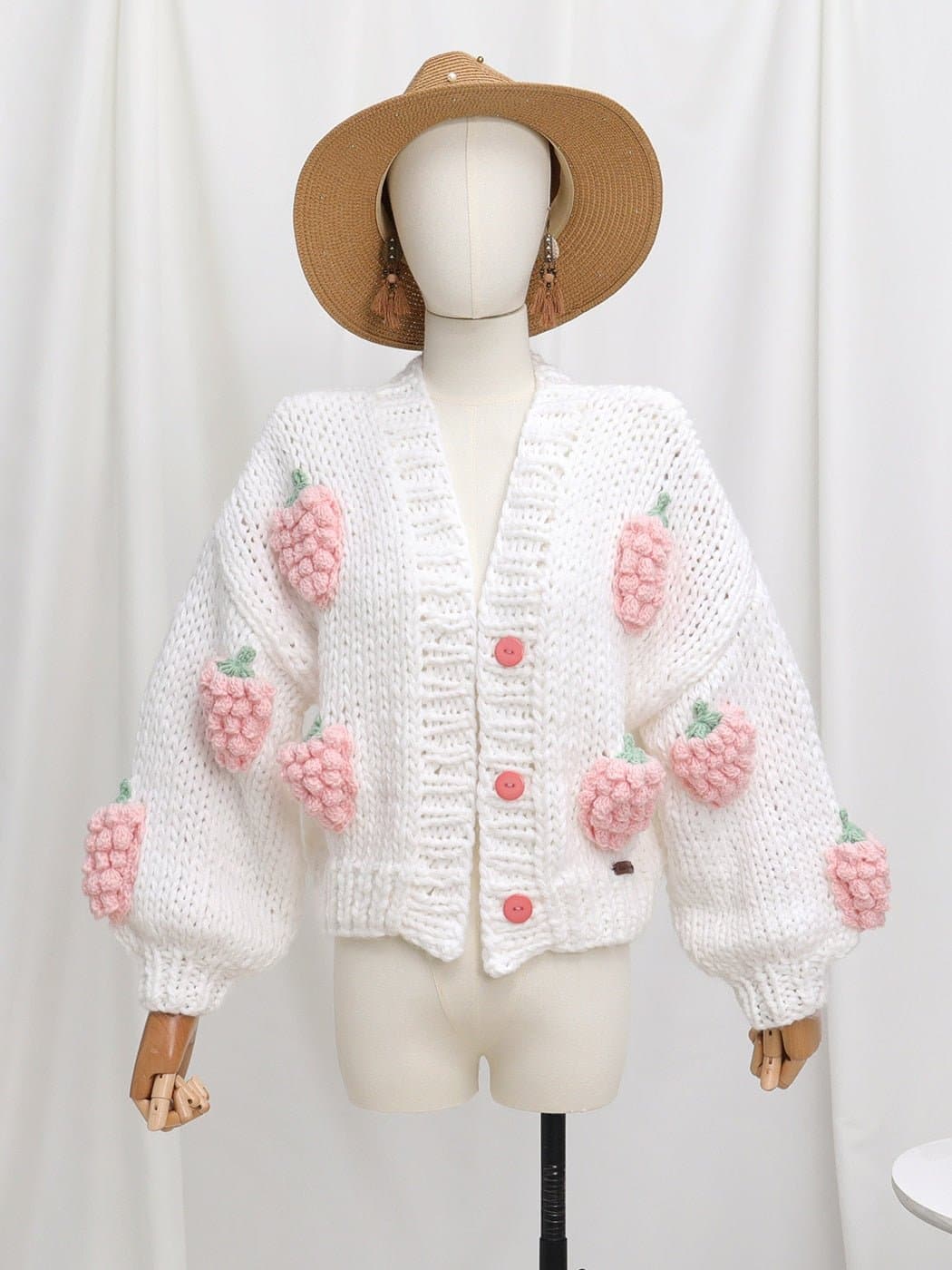 Floral Knitted Warm Loose Sweater - Wandering Woman