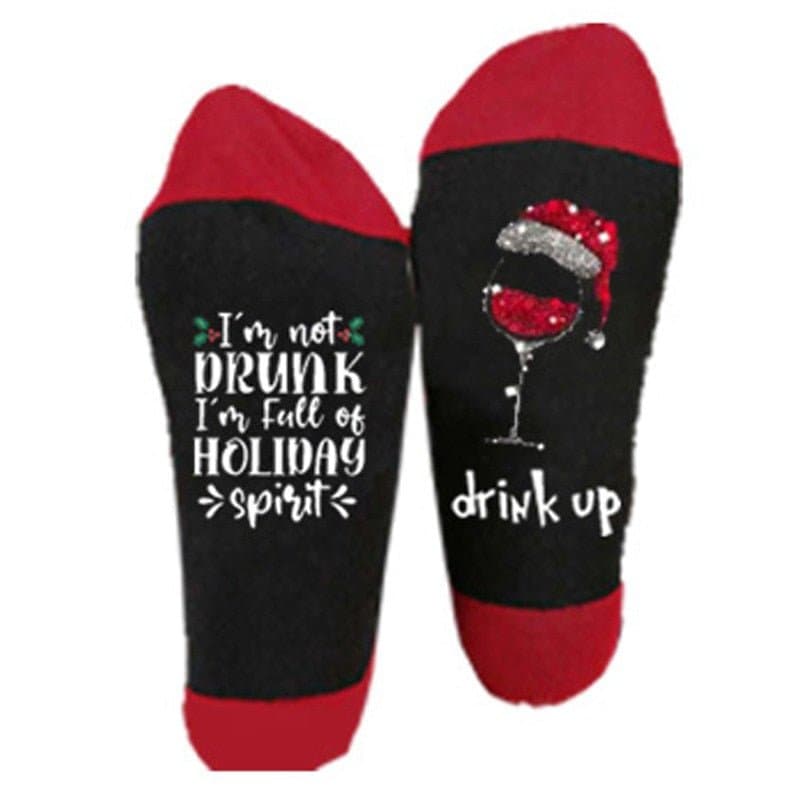 Funny Christmas Slipper Socks - Wandering Woman