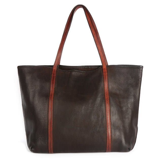 Genuine Leather Casual Tote Bag - Wandering Woman