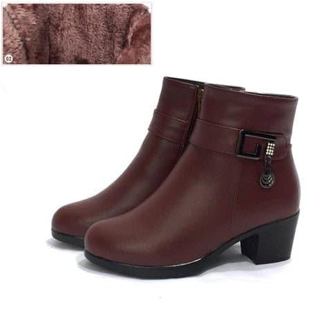 Genuine Leather Winter Boots - Wandering Woman