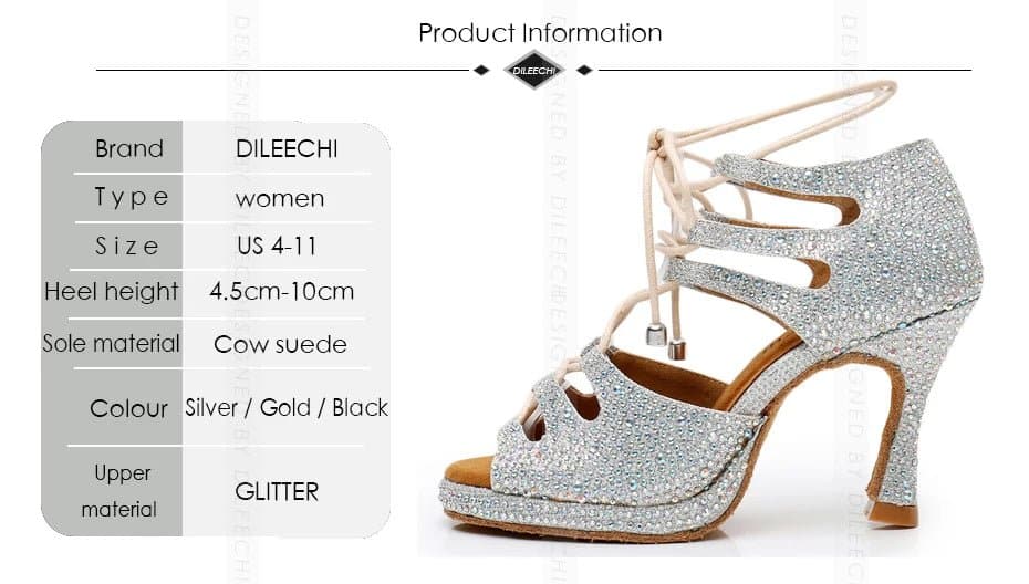Glitter Dance Shoes - Wandering Woman