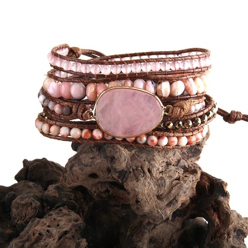 Handmade Natural Stone Bracelets - Semi-Precious Stone Wrap Bracelets - Wandering Woman