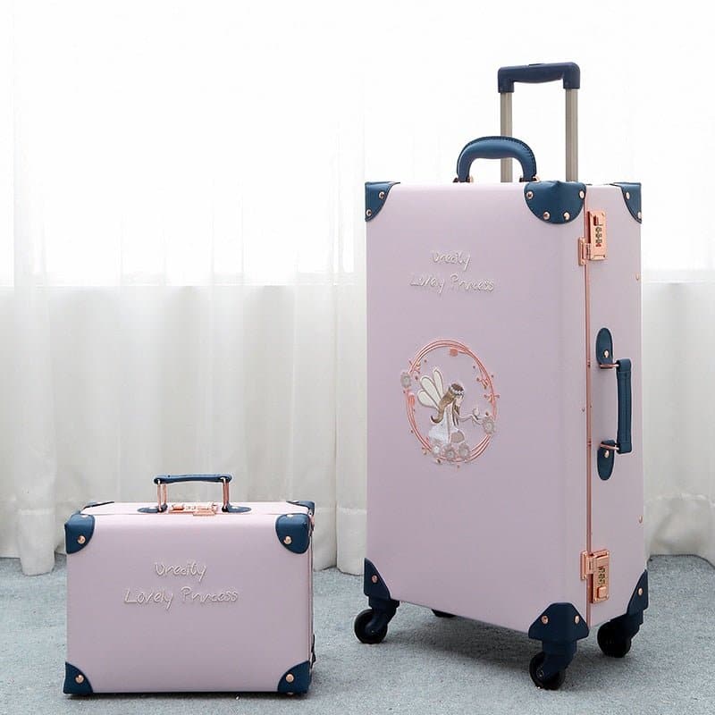 Handmade Travel Luggage with Cosmetic Bag - Wandering Woman