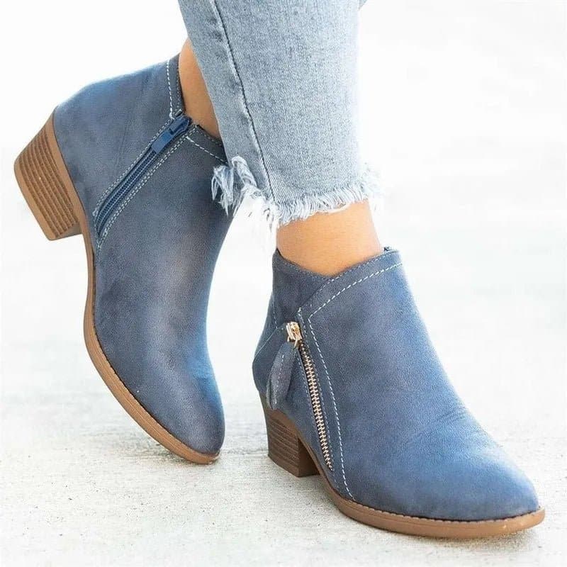 Heeled Ankle Boots - Wandering Woman