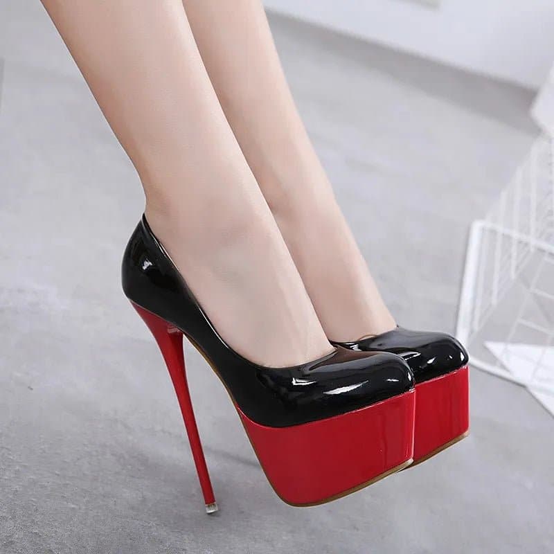 High-Heeled Platform Party Shoes - Wandering Woman