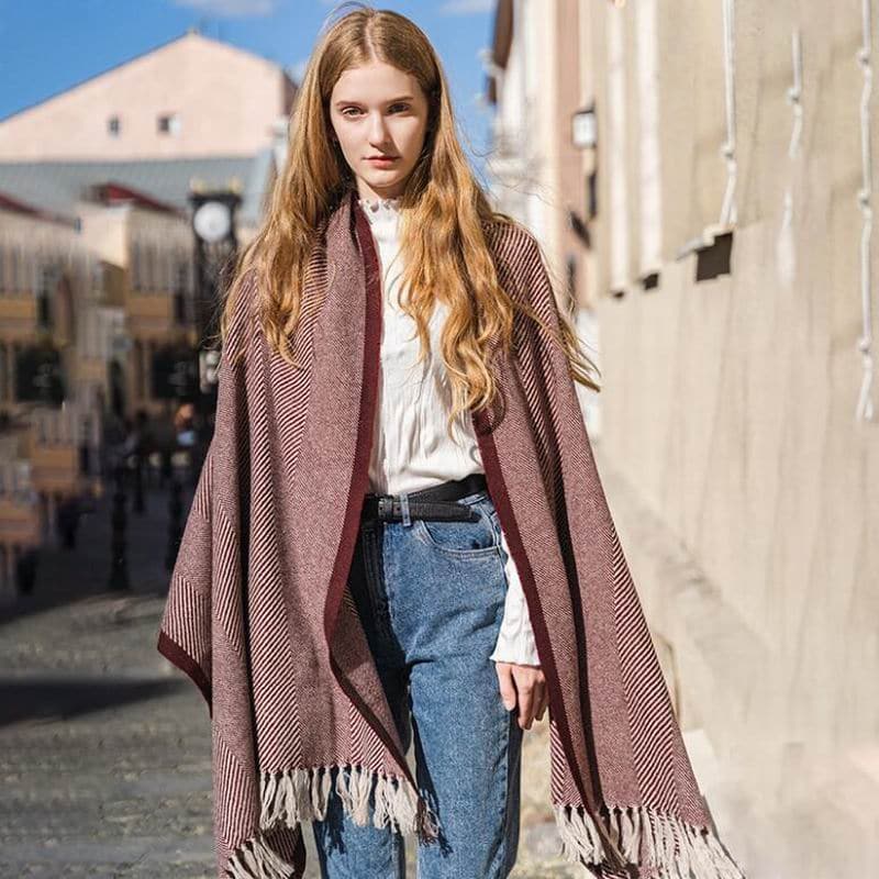 High-Quality Warm Wool Shawl - Wandering Woman