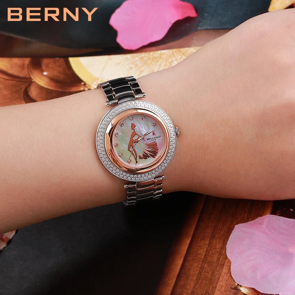 High-Quality Women's Quartz Watch with Sapphire Crystal and Stainless Steel Band - Wandering Woman