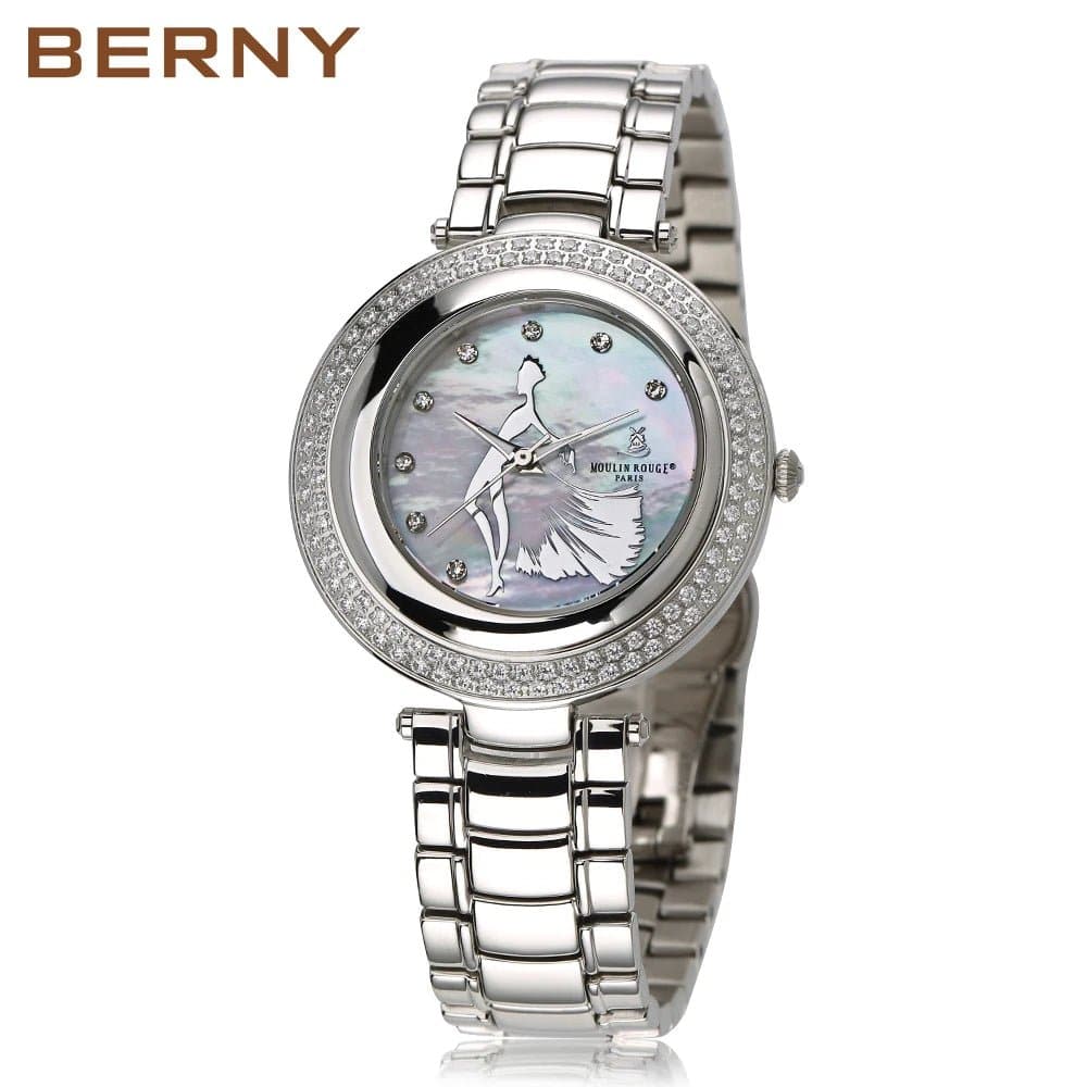 High-Quality Women's Quartz Watch with Sapphire Crystal and Stainless Steel Band - Wandering Woman