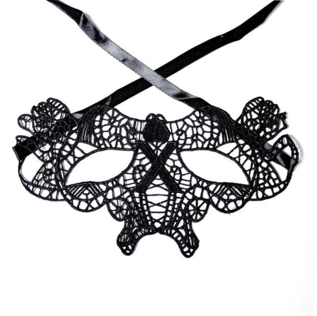 Hollow Lace Masquerade Face Mask - Wandering Woman