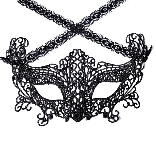 Hollow Lace Masquerade Face Mask - Wandering Woman