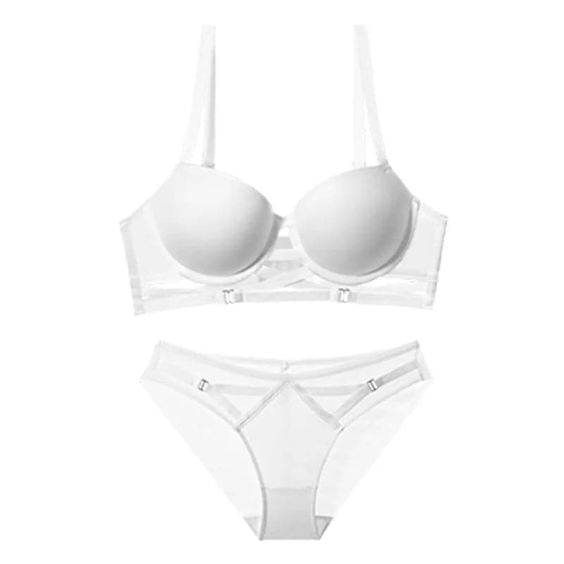Hollow Out Bra and Underwear Set - Wandering Woman